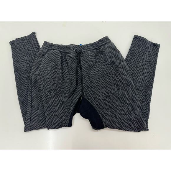 Adidas Mens Sweatpants Size Large Grey Black Elastic Waist Drawstring - Picture 1 of 13